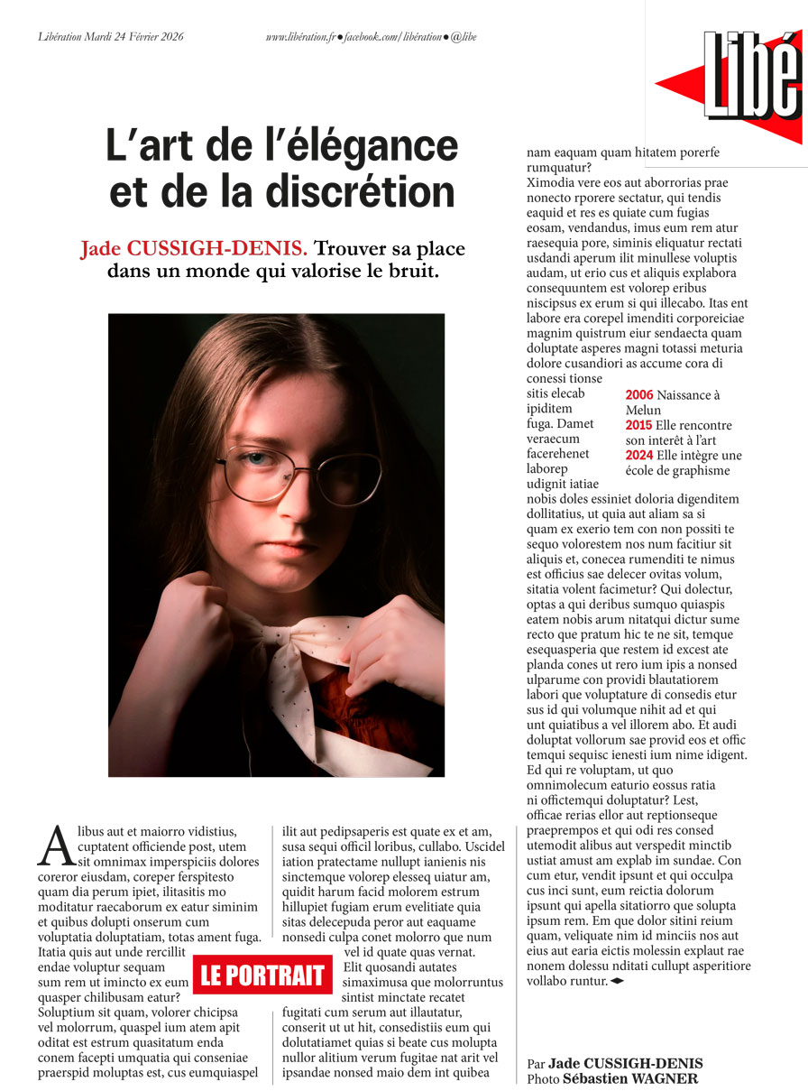 Mise en page Magazine Libération